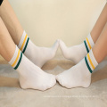 Customized white young girls tube high school socks for children